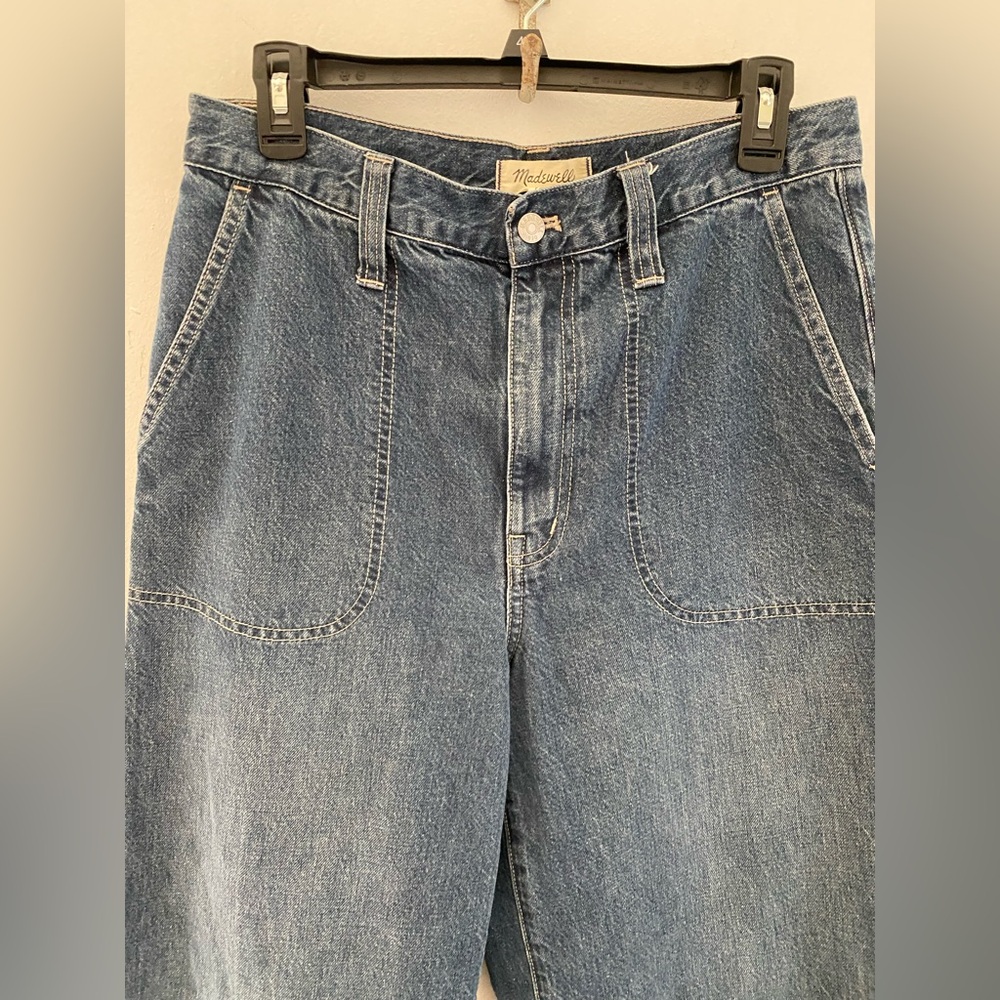 Madewell Dark Blue super wide leg Jeans high waisted size 29 - Picture 8 of 12